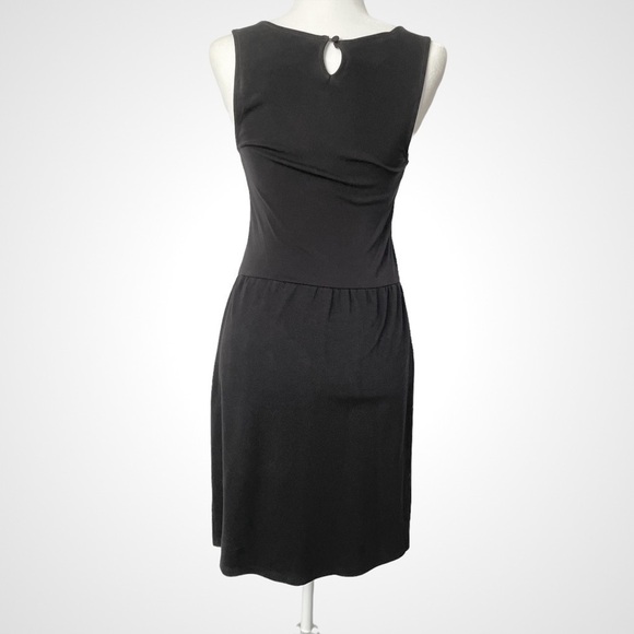 INC International Concepts Black MIDI Dress with Ruffles Size M - Picture 3 of 4